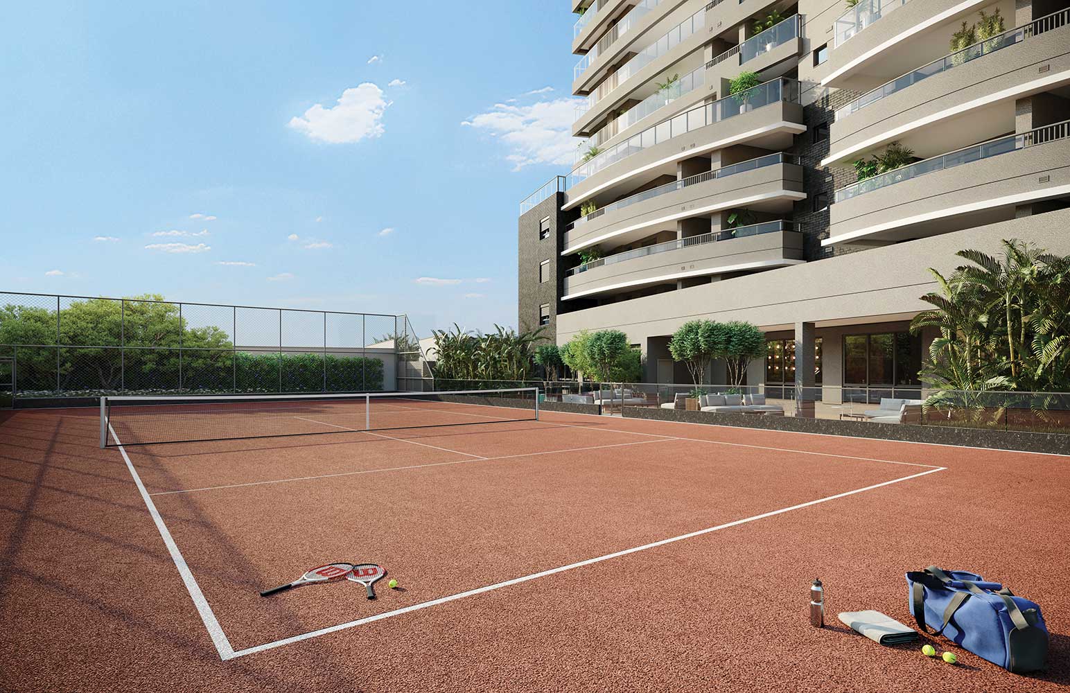 Arkadio Brooklin Quadra Tenis Oficial Saibro Big